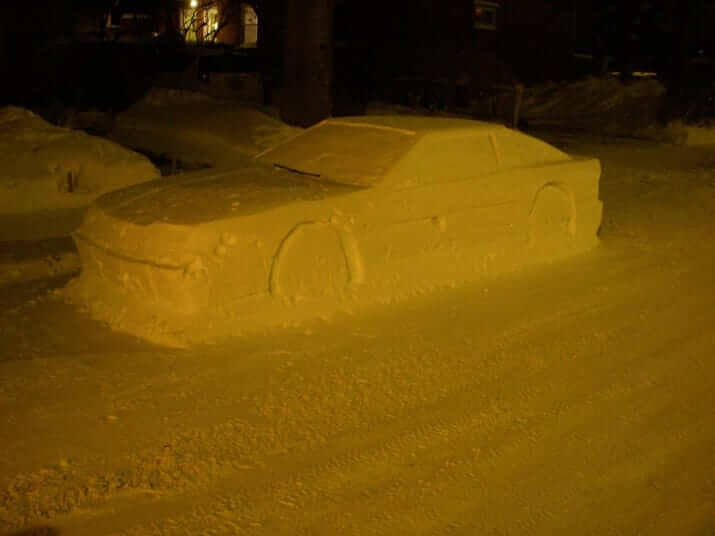 snow car look